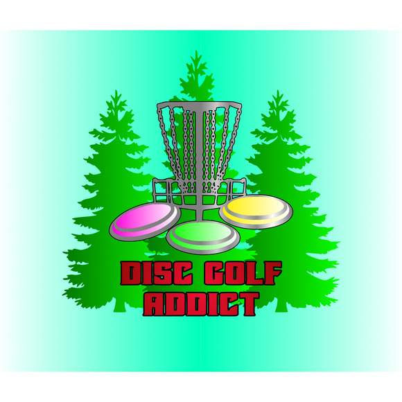 DISC Golf ADDICT Trees Basket Stainless Steel Custom 20oz Tumbler W/Lid & Straw - Picture 2 of 4